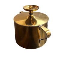 Brass Tommi Parzinger for Dorlyn Silversmith Lidded Holder Hollywood Regency