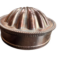 Vintage Silver Plated Shell Box with Glass Insert