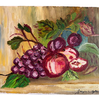 Vintage Small Canvas Still life Signed Georgia C. Haylton