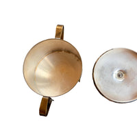 Brass Tommi Parzinger for Dorlyn Silversmith Lidded Holder Hollywood Regency