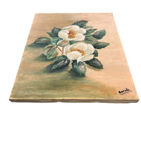 Unframed European Floral Magnolia Painting