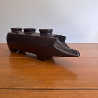 Rare Redwing Ceramic Pig Candle Holder