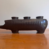 Rare Redwing Ceramic Pig Candle Holder