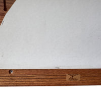 Ozark Oak Wall Mirror with Shelf