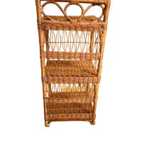 Wicker Woven Bookshelf Organizer Storage Spice Rack Bathroom storage