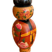 Antique Hand-Painted Japanese Kokeshi Doll Authentic, Traditional Japanese Art Collectible (Sold Separately)