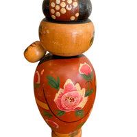 Antique Hand-Painted Japanese Kokeshi Doll Authentic, Traditional Japanese Art Collectible (Sold Separately)