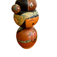 Antique Hand-Painted Japanese Kokeshi Doll Authentic, Traditional Japanese Art Collectible (Sold Separately)