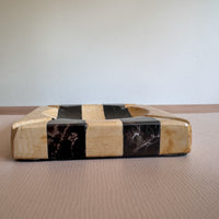 Stone Black and White Stripe Ashtray