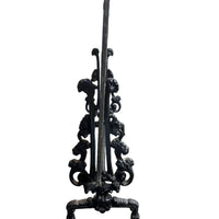 Stained Glass Cornicopia with Cast Iron Stand