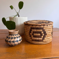 Native Basket and Clay Pot Ceramic Vase Sold Separately