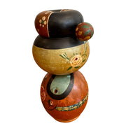 Antique Hand-Painted Japanese Kokeshi Doll Authentic, Traditional Japanese Art Collectible (Sold Separately)
