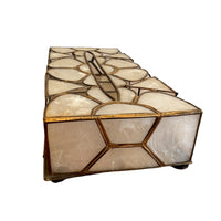 Capiz Shell Vintage Tissue Box Holder