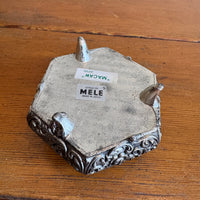 Trinket Box Mele Parrot Tile and Metal Vintage Jewelry Box