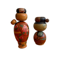 Antique Hand-Painted Japanese Kokeshi Doll Authentic, Traditional Japanese Art Collectible (Sold Separately)