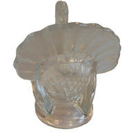 LE Smith Turkey Candy Dish Clear Glass