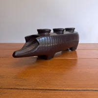 Rare Redwing Ceramic Pig Candle Holder