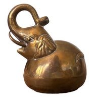 Brass Elephant Trinket Box