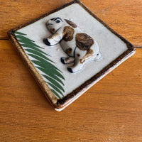 Tonala Ceramic Tile Folklore Pig Wall Art