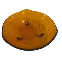 1960s Spanish Amber Glass Dish