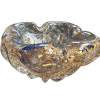 Murano Crystal Glass Ashtray Dish