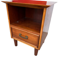 Midcentury Wood Bedside Table Nightstand