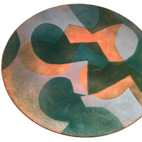 Midcentury Enameled Copper Trinket Tray