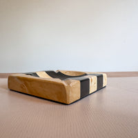 Stone Black and White Stripe Ashtray