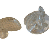 LE Smith Turkey Candy Dish Clear Glass