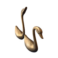 Set of 2 Brass Swans