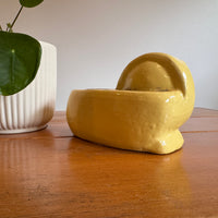 Terracotta Lion Planter Painted Vintage