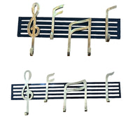 Music Note Wall Hooks Vintage Brass (Each Sold Separately)