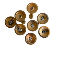 Set of 8 German AS Brass MCM desert Stem Glasses