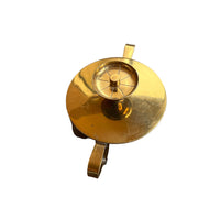 Brass Tommi Parzinger for Dorlyn Silversmith Lidded Holder Hollywood Regency