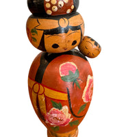 Antique Hand-Painted Japanese Kokeshi Doll Authentic, Traditional Japanese Art Collectible (Sold Separately)
