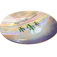Enameled copper Cactus and Road Runner Alexander Designer Dish