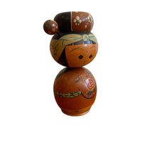 Antique Hand-Painted Japanese Kokeshi Doll Authentic, Traditional Japanese Art Collectible (Sold Separately)