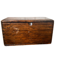 Antique Oak Puzzle Box Sewing