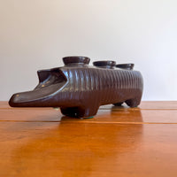 Rare Redwing Ceramic Pig Candle Holder