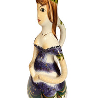 Rare Sascha Brastoff Midcentury Ceramic Lady Pitcher