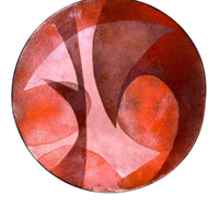 Midcentury Enameled Copper Trinket Tray