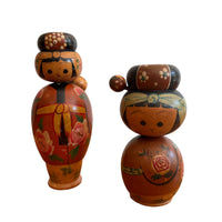 Antique Hand-Painted Japanese Kokeshi Doll Authentic, Traditional Japanese Art Collectible (Sold Separately)