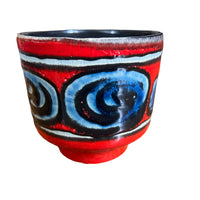 Volcano Glaze Midcentury Pottery Ceramic Plant Pot