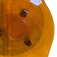 1970s Spanish Amber Glass Dish