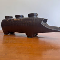 Rare Redwing Ceramic Pig Candle Holder