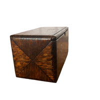 Antique Oak Puzzle Box Sewing