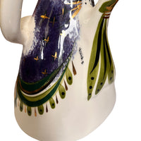 Rare Sascha Brastoff Midcentury Ceramic Lady Pitcher