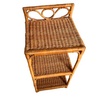 Wicker Woven Bookshelf Organizer Storage Spice Rack Bathroom storage