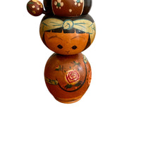 Antique Hand-Painted Japanese Kokeshi Doll Authentic, Traditional Japanese Art Collectible (Sold Separately)