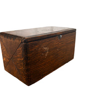 Antique Oak Puzzle Box Sewing
